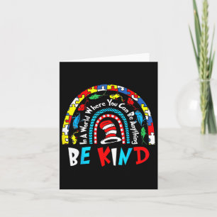 Autism Awareness Why Fit In Doctor Teacher Cat In Card