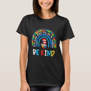 Autism Awareness Why Fit In Doctor Teacher Cat In T-Shirt