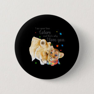 Autism Awareness Women Kid Acceptance I See Your T 6 Cm Round Badge