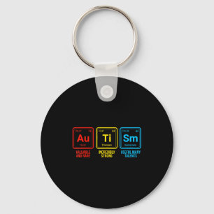 Autism Awareness Women Men Kids Mom Elements Perio Key Ring