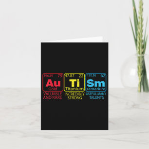 Autism Awareness Women Men Kids Mum Elements Perio Card