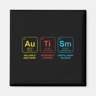 Autism Awareness Women Mum Kids Acceptance Sunflow Magnet