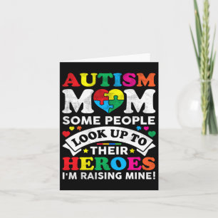 Autism Awareness Women Mum Mother's Day Proud Auti Card