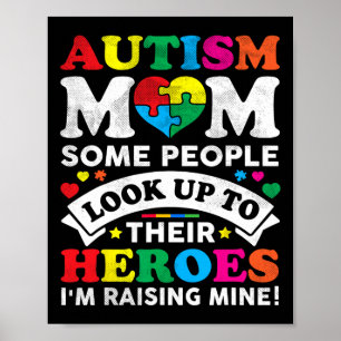 Autism Awareness Women Mum Mother's Day Proud Auti Poster