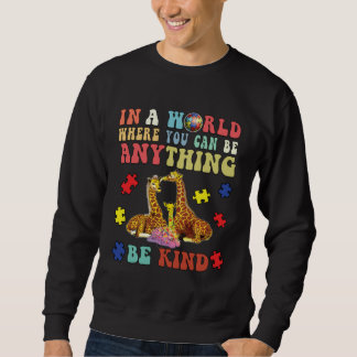 Autism Awareness Women SPED Teacher Boys Be Kind A Sweatshirt