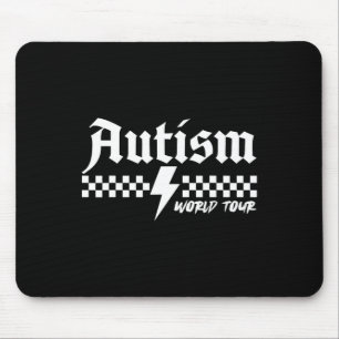 Autism Awareness World Autism Tour Be Kind Puzzle Mouse Pad