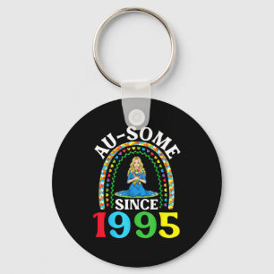 Autism Awesome Ausome Since 1995 Happy 31st Birthd Key Ring
