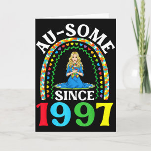 Autism Awesome Ausome Since 1997 Happy 29th Birthd Card
