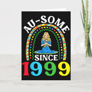 Autism Awesome Ausome Since 1999 Happy 27th Birthd Card