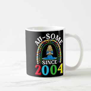 Autism Awesome Ausome Since 2004 Happy 22nd Birthd Coffee Mug