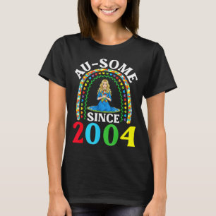 Autism Awesome Ausome Since 2004 Happy 22nd Birthd T-Shirt