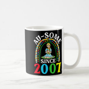 Autism Awesome Ausome Since 2007 Happy 19th Birthd Coffee Mug