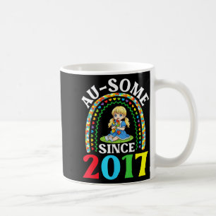 Autism awesome ausome since 2017 awareness 9th coffee mug