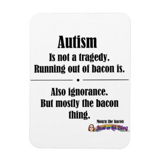 autism bacon tragedy car magnet