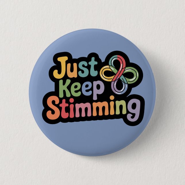 Autism badge Stim on stimming neuro (Front)