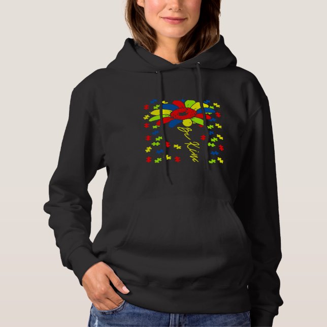 Autism Be Kind     Hoodie (Front)