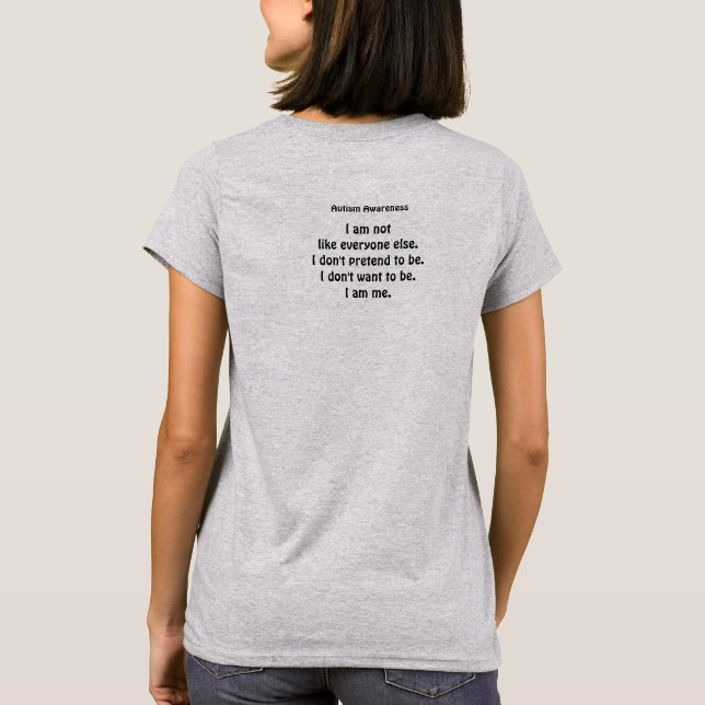 Autism Be Me T-Shirt (Back)