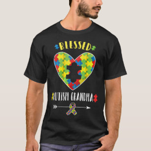Autism-Blessed Autism Grandma Autism Nana Puzzle T-Shirt
