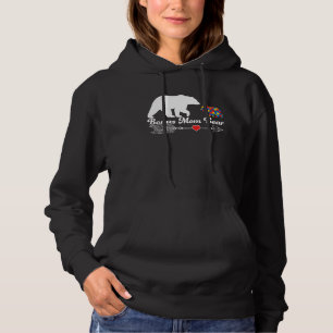 Autism Bonus Mom Bear Autism Awareness Day Autisti Hoodie