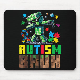 Autism bruh dab asd awareness gamer boys kids yout mouse pad