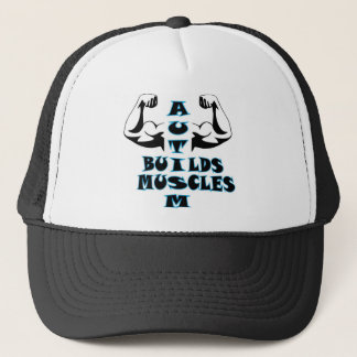 AUTISM BUILDS MUSCLES TRUCKER HAT