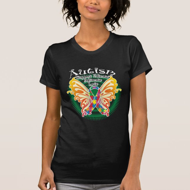Autism Butterfly 3 T-Shirt (Front)