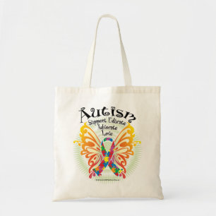 Autism Butterfly 3 Tote Bag