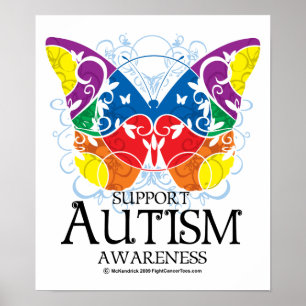 Autism Butterfly Poster