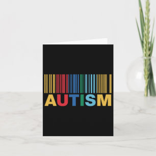 Autism Byrcode Awareness Inclusion Artwork  Card