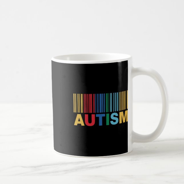 Autism Byrcode Awareness Inclusion Artwork  Coffee Mug (Right)