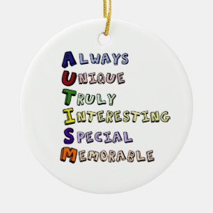 AUTISM CERAMIC ORNAMENT