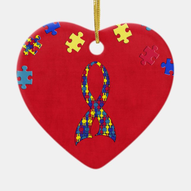 Autism Ceramic Tree Decoration (Front)