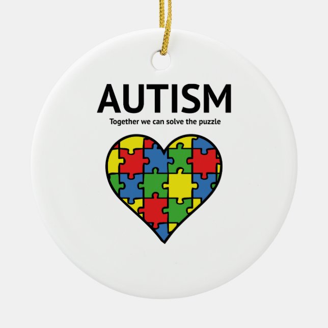 Autism Ceramic Tree Decoration (Front)