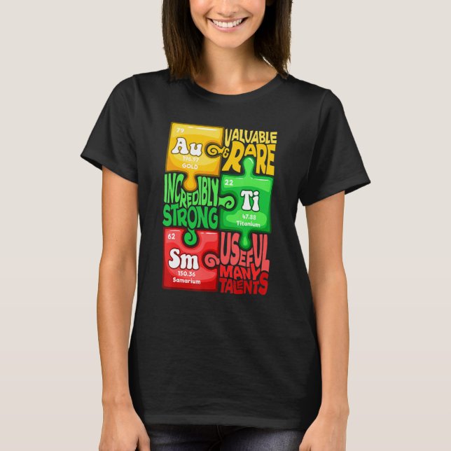 Autism Chemical Element T-Shirt (Front)