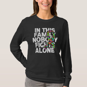 Autism Child Awareness Puzzle Family Nobody Fight T-Shirt