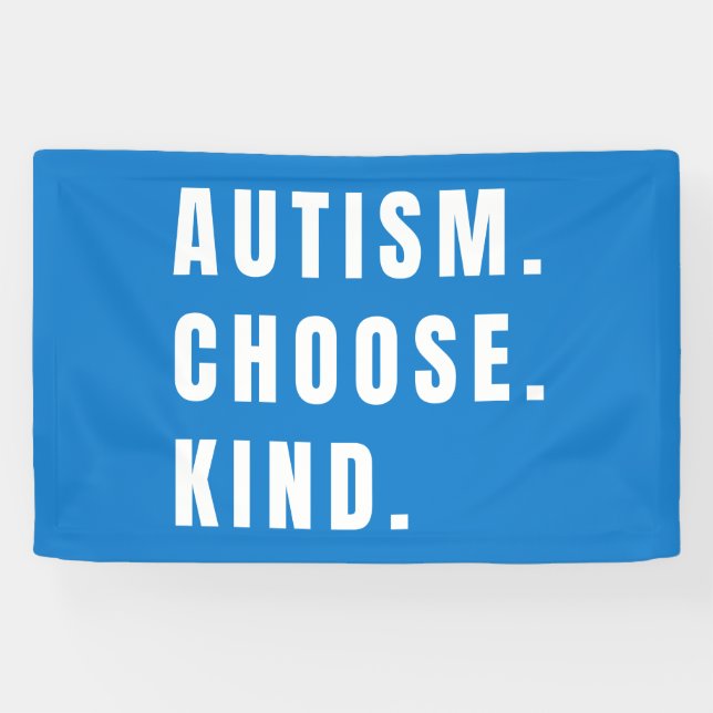 autism choose kind Banner modern (Horizontal)