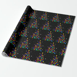 Autism Christmas Tree Wrapping Paper
