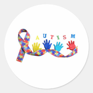 Autism Classic Round Sticker