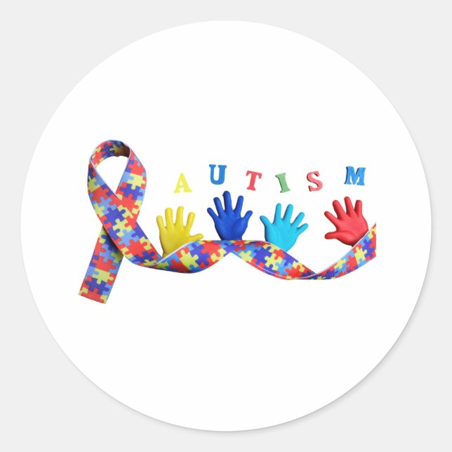 Autism Classic Round Sticker (Front)
