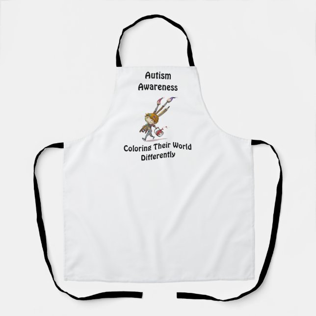 Autism Colouring  Apron (Front)