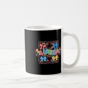 Autism Coquette Bow Puzzle Autism Awareness Proud Coffee Mug