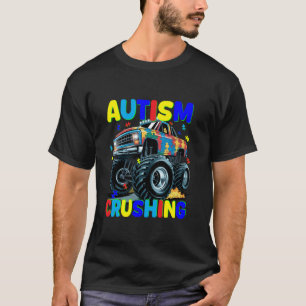 Autism Crusher Truck - Monster Truck Autism Awaren T-Shirt