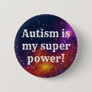 Autism Customisable Galaxy Identity 6 Cm Round Badge