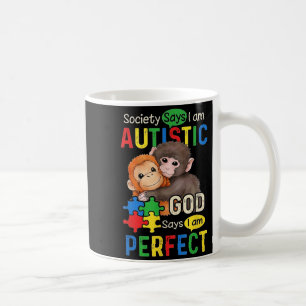 Autism Cute Baby Monkey Punch Plush Hugging Coffee Mug