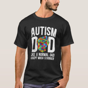 Autism Dad Definition Autism Warrior Father T-Shirt
