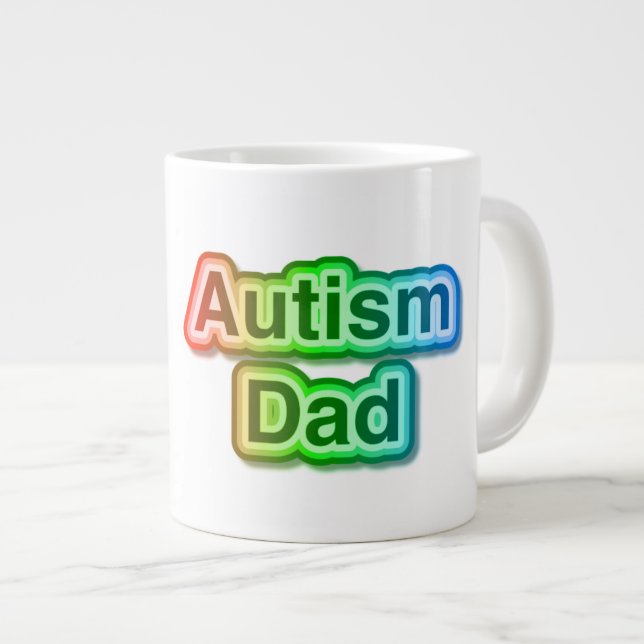 Autism Dad Jumbo gift mug (Front Right)