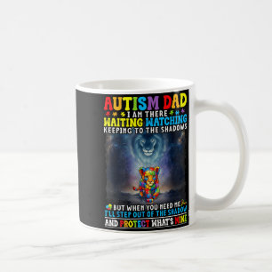 Autism Dad Lion Protector Support Love Autistic So Coffee Mug