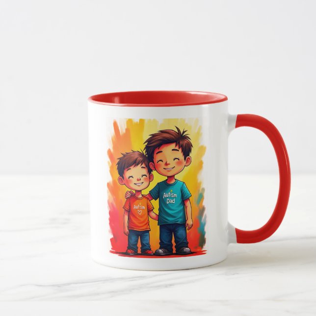 Autism Dad  Mug (Right)