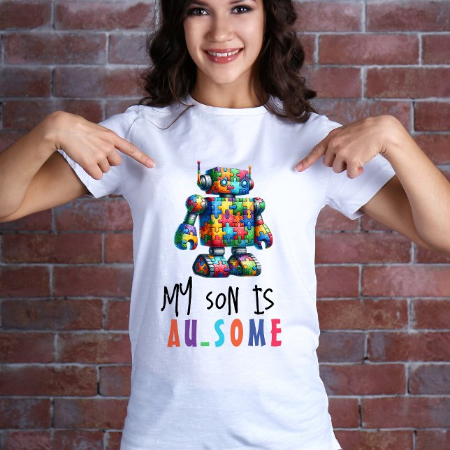 Autism Dad / Mum | Autistic Son T-Shirt (Creator Uploaded)