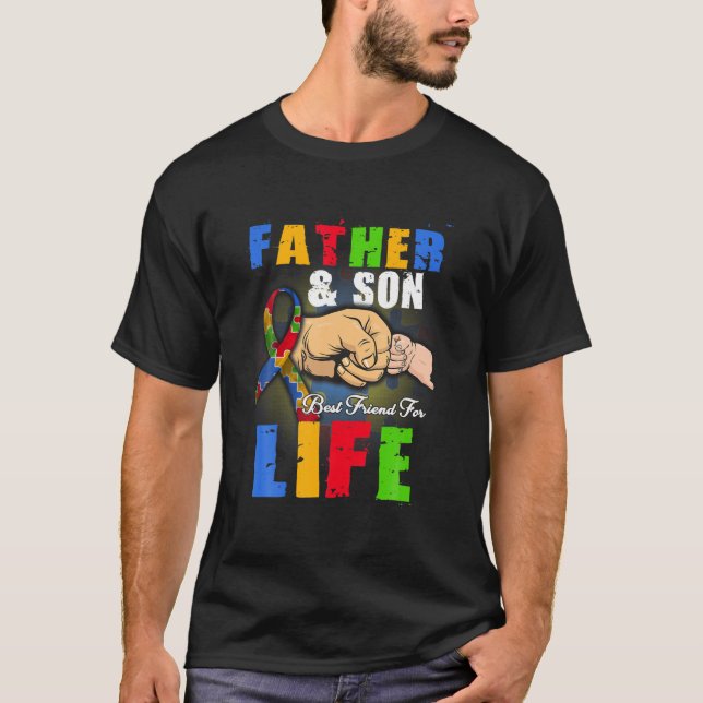 Autism Dad S Father T-Shirt (Front)